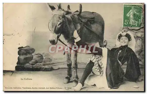 Ansichtskarte AK VEndee La Culbute Sablaise Ane donkey mule