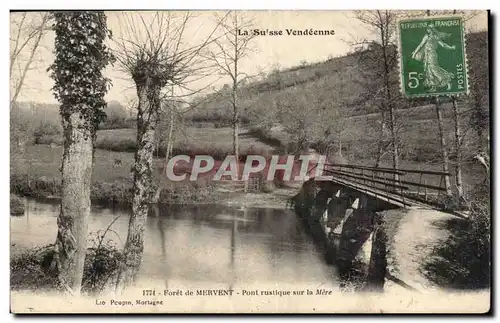 Cartes postales Foret de Mervent Pont rustique sur la Mere