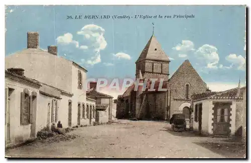 Cartes postales Le Bernard L&#39eglise et la rue principale