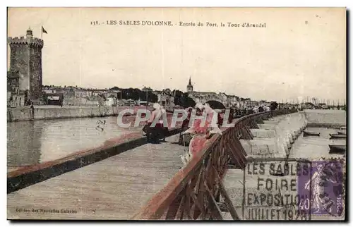 Sables d'olonne Cartes postales Entree du port La tour d'Arandel