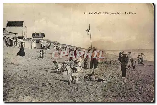 Saint Gilles Cartes postales La plage