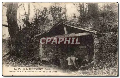 La foret de Mervent Cartes postales Fontaine de la grotte du P de Montfort