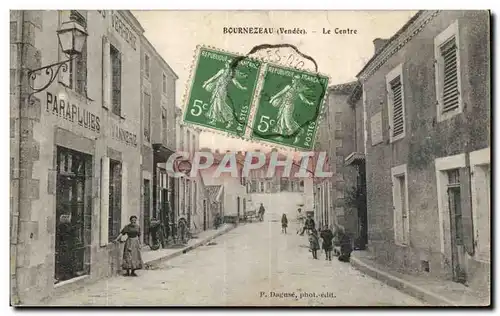Bournezeau Cartes postales Le centre (Parapluies Vannerie)