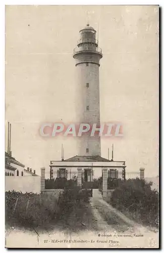 Ile d'Yeu Cartes postales Le grand phare (lighthouse)