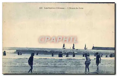 SAbles d'olonne Cartes postales L'heure du bain
