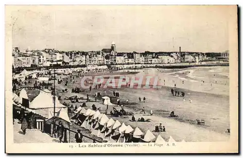 SAbles d&#39olonne Cartes postales La plage