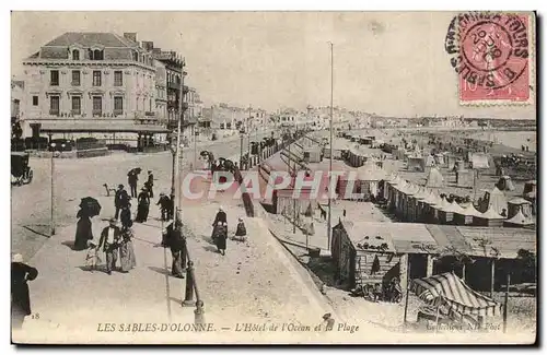 SAbles d&#39olonne Cartes postales L&#39hotel de l&#39Ocean et la plage