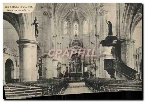 SAbles d'olonne Cartes postales Interieur de l'eglise