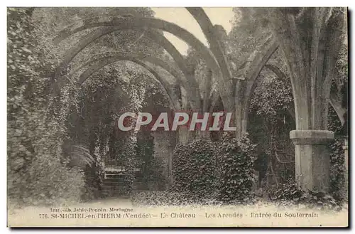 Saint Michel en l'Herm Le chateau Entree du souterrain