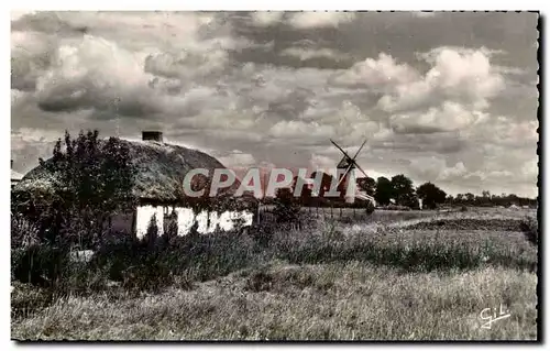 Bourrine et moulin au pays de Monts Cartes postales (moulin mill)