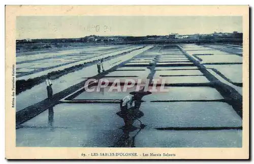 Les SAbles d&#39olonne Ansichtskarte AK Les Marais Salants