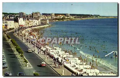 Les SAbles d'olonne Cartes postales La plage et le remblai pris de l'hotel Beau rivage