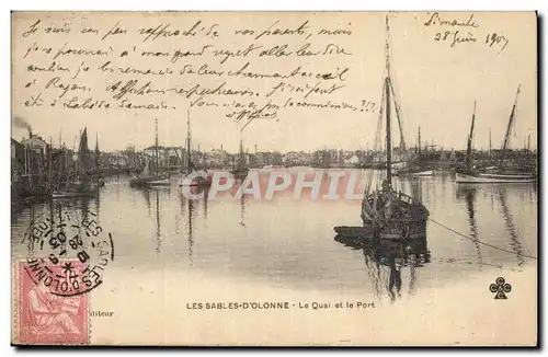 SAbles d'olonne Cartes postales le quai et le port