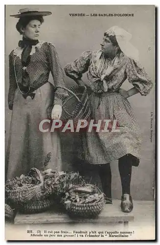 Ansichtskarte AK SAbles d&#39olonne (folklore costume)