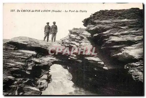 De CRoix de Vie a Sion Ansichtskarte AK Le pont du diable