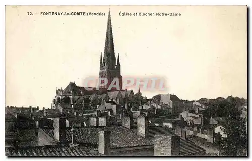 Fontenay le Comte Cartes postales Eglise et clocher Notre DAme