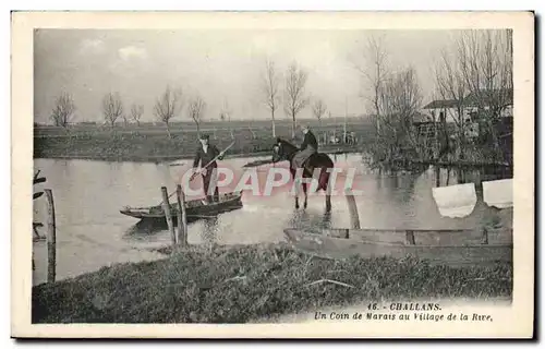 Challans Cartes postales Un coin de marais au village de la rive