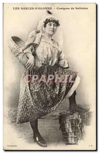 Sables d&#39olonne Cartes postales Costume de sablaise (folklore costume)