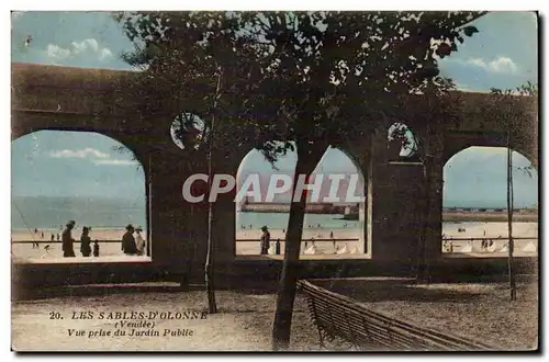 Cartes postales Les Sables d'olonne Vue prise du jardin public