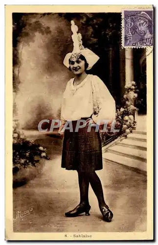 Cartes postales Les Sables d'olonne Sablaise ( folklore costume )
