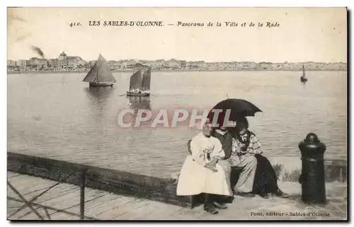 Cartes postales Sables d&#39olonne Panorama de la ville et de la rade