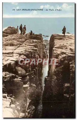 Ansichtskarte AK Sables d&#39olonne Le puits d&#39enfer