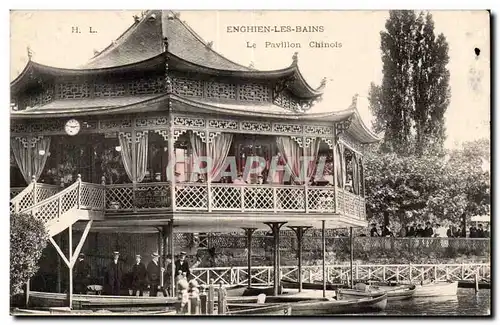 Enghien les Bains Cartes postales le pavillon chinois (china chine) + pib Hirondelles Rue de la Roquette Paris