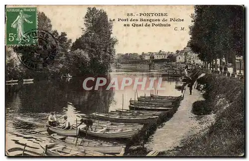 Pontoise Cartes postales le port des barques de peche au quai de Pothuis