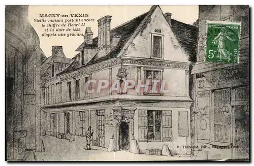 Magny en Vexin Cartes postales Vieille maison