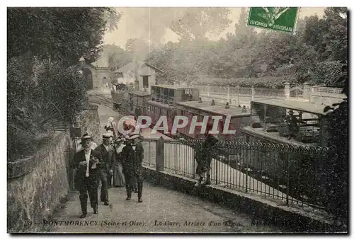 Montmorency Cartes postales La gare arrivee d&#39un train TOP