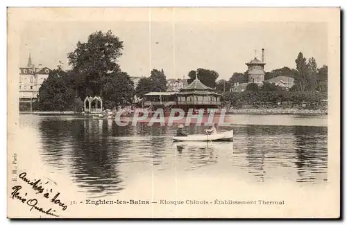 Enghien les Bains Cartes postales Kiosque chinois Etablissement thermal