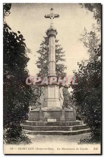 Saint Leu Cartes postales Le monument de Conde