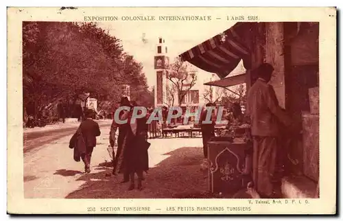 Cartes postales Exposition coloniale internationale Paris 1931 Section tunisienne Petits marcahnds tunisiens