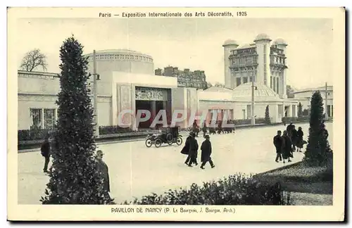 Cartes postales Exposition internationale des Arts decoratifs 1925 Pavillon de Nancy