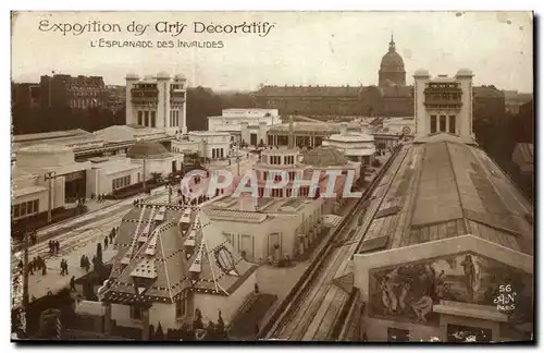 Cartes postales Pavillon des Arts Decoratifs 1925 Esplanade des Invalides