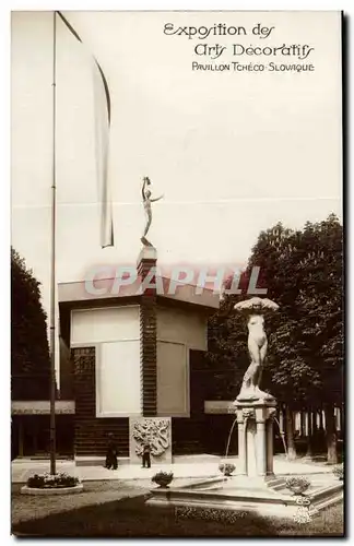 Cartes postales Pavillon des Arts Decoratifs 1925 Pavillon tcheco Slovaque