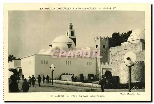 EXposition coloniale internationale Paris 1931 Algerie Pavillon cote Sud algerien