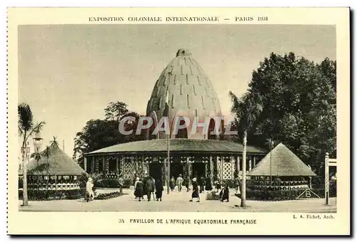 EXposition coloniale internationale Paris 1931 Pavillon de l&#39afrique Equatoriale francaise (AeF)