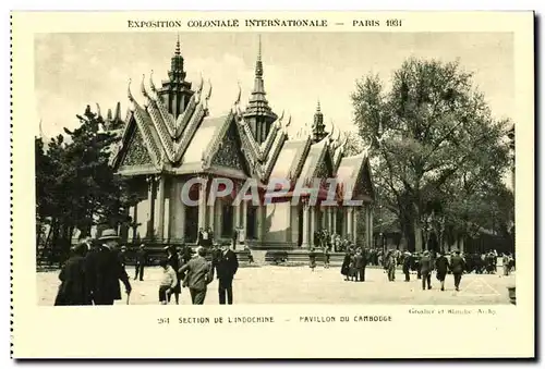 EXposition coloniale internationale Paris 1931 Section de l&#39Indochine Pavillon du Cambordge