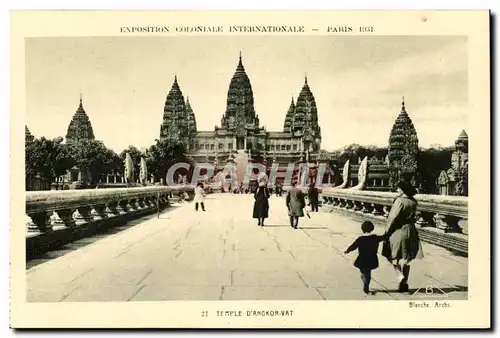 EXposition coloniale internationale Paris 1931 TEmple d&#39Angkor Vat