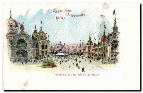 EXposition Universelle de 1900 Ansichtskarte AK Paris Perspective du champ de MArs