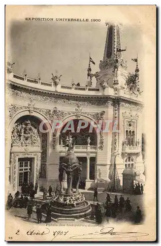 Cartes postales Exposition universelle de 1900 Paris Palais des industries diverses