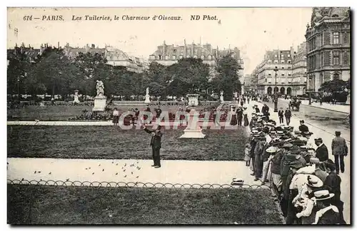 Paris Cartes postales Les Tuileries Le charmeur d&#39oiseaux (Louvre)