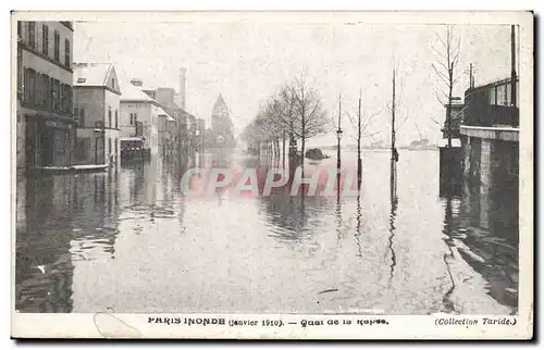 Paris Cartes postales Inondations Janvier 1910 Quai de la rapee