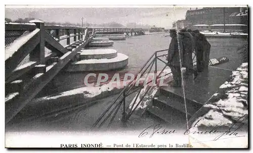 Paris 11 - Crue de la Seine - Paris Inonde - Pont de l&#39Escalade pres la Bastille - Ansichtskarte AK