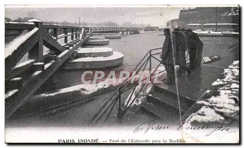 Paris 11 - Crue de la Seine - Paris Inonde - Pont de l&#39Escalade pres la Bastille - Cartes postales