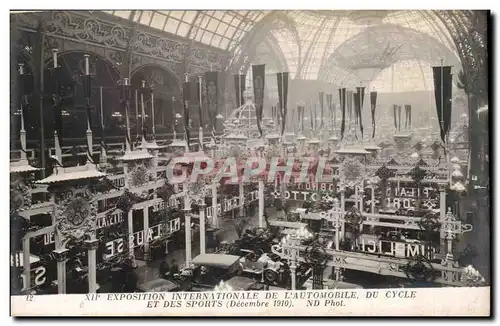 Paris - XII Exposition Internationale de L&#39Automobile Du Cycle et des Sports - Decembre 1910 - CP