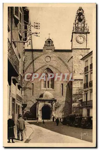 Perpignan Cartes postales La cathedrale (facade)