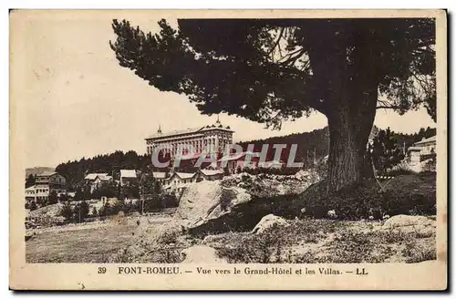 Font Romeu Cartes postales Vue vers le Grand hotel et les villas