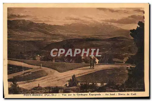 Font Romeu Cartes postales Vue sur la CErdagne espagnole Sierra de Cadi